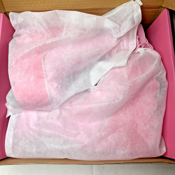 Sugar Thrillz Pink Platform Boots Size 7M Y2K Goth Rave Chunky Wedge Lace Up - Picture 12 of 14